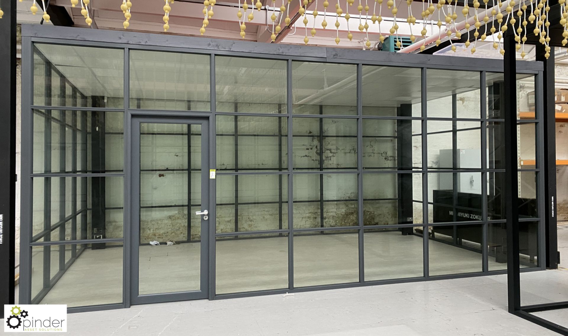 Aluminium and glazed Office Pod, 7000mm x 4000mm x 3150mm external measurements, with single door, - Bild 2 aus 12