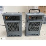 2 Honeywell portable Fan Heaters, 240volts