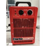 Clarke Devil 285 portable Fan Heater, 240volts, 2.8kw