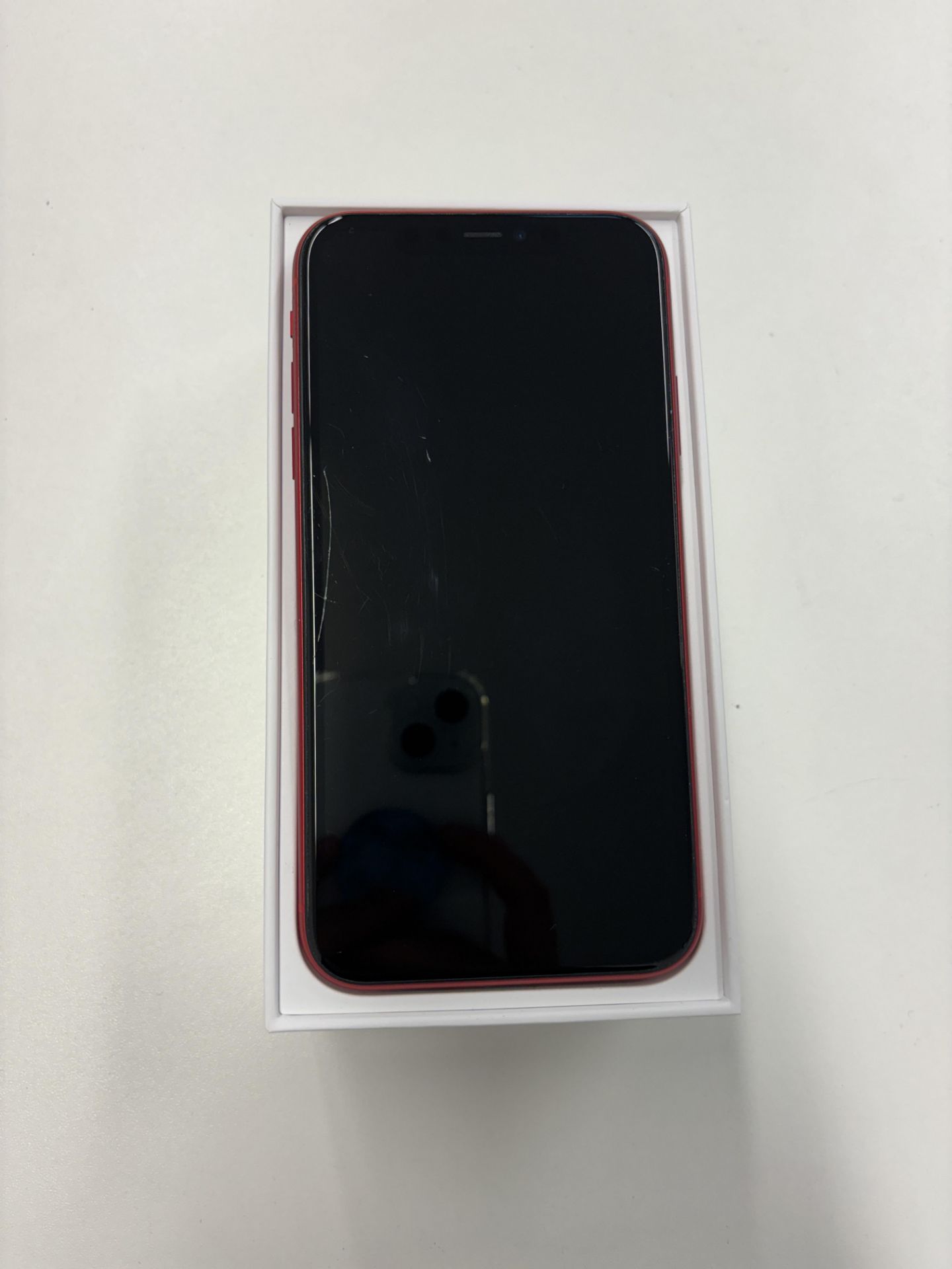 Apple iPhone 11, 128GB, red, model A2221, comes with original box with unused headphones, charger - Image 3 of 8