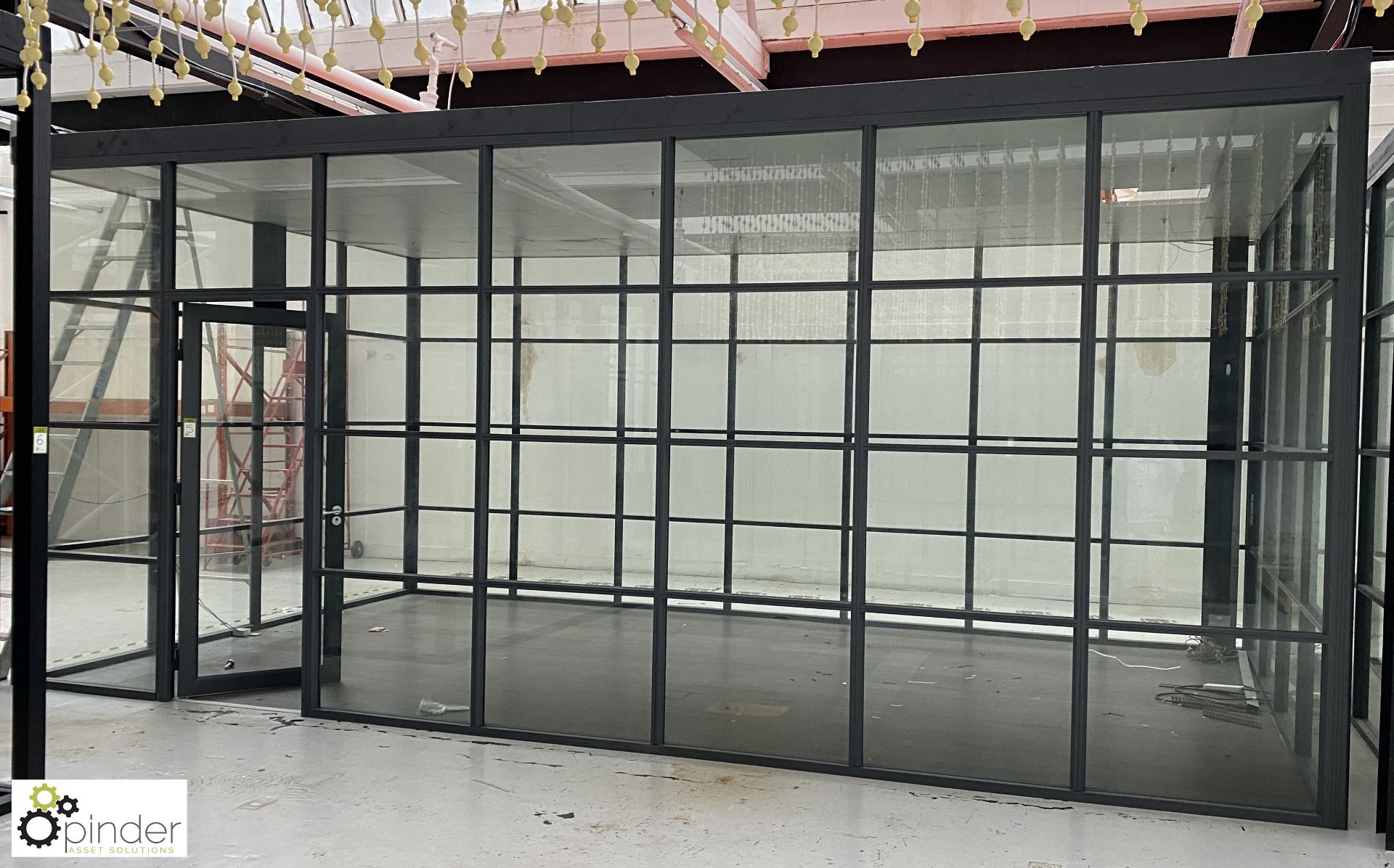 Aluminium and glazed Office Pod, 7000mm x 4000mm x 3150mm external measurements, with single door, - Bild 2 aus 11