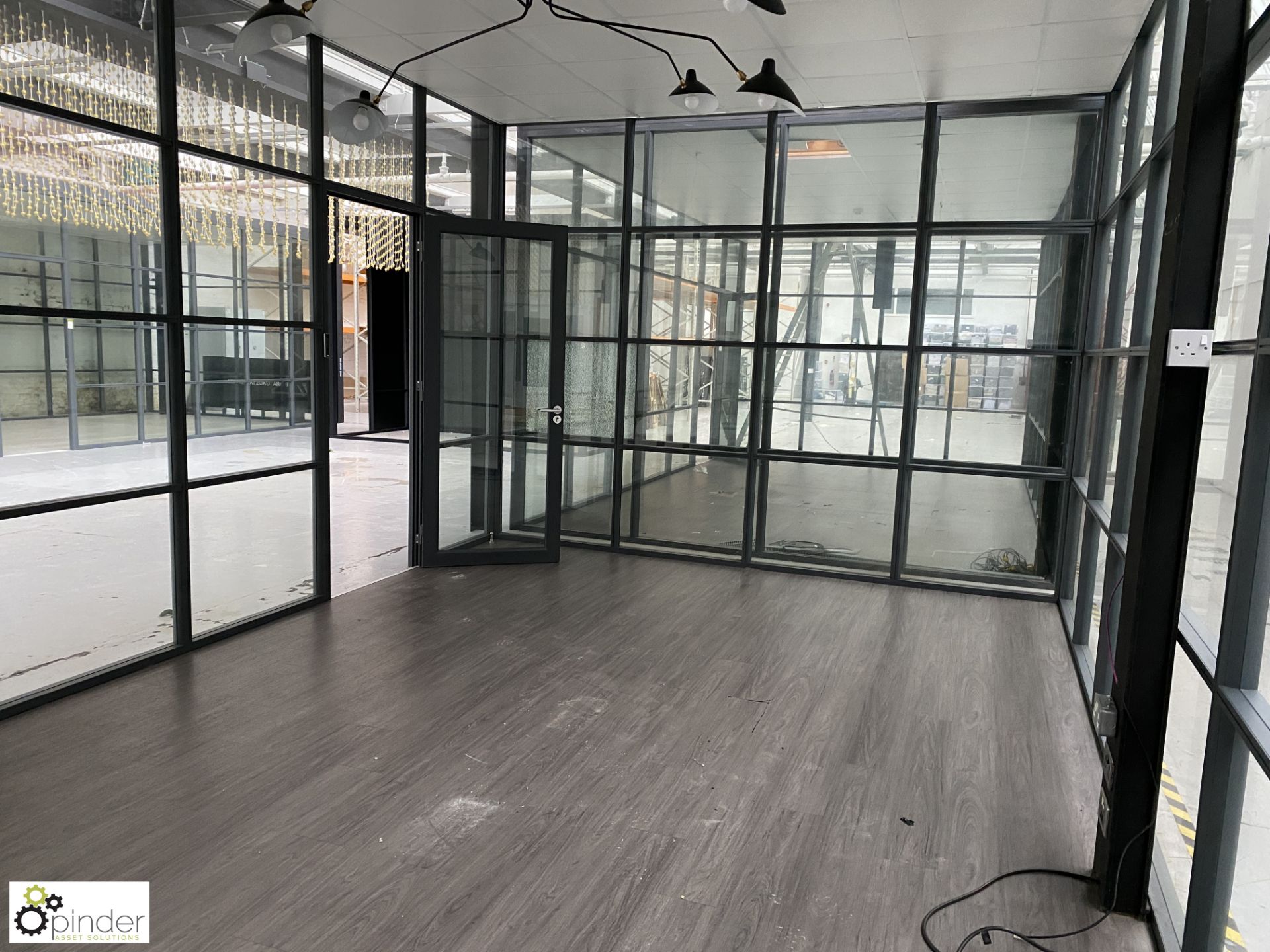Aluminium and glazed Office Pod, 7000mm x 4000mm x 3150mm external measurements, with single door, - Image 6 of 10