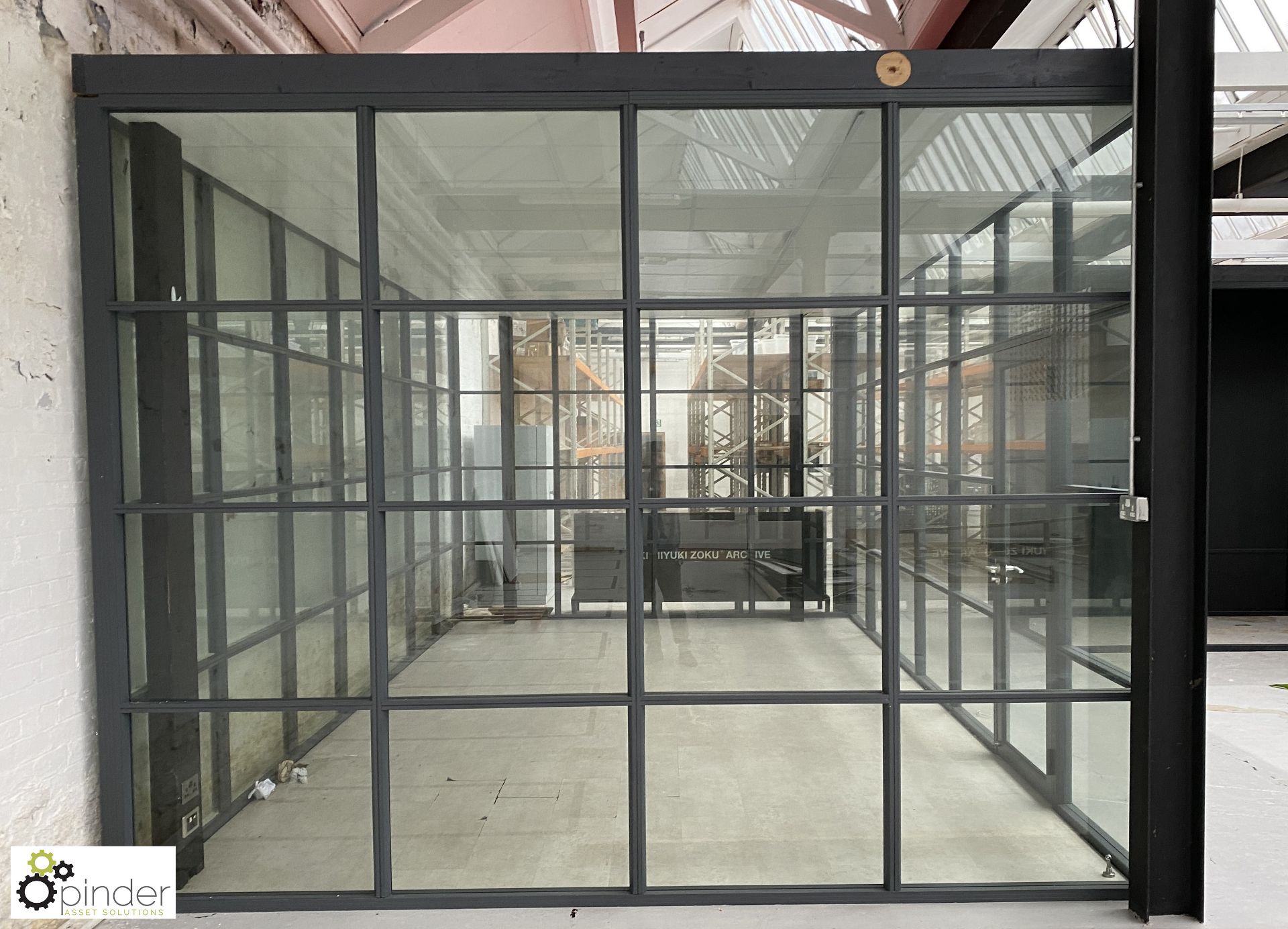 Aluminium and glazed Office Pod, 7000mm x 4000mm x 3150mm external measurements, with single door, - Image 4 of 12