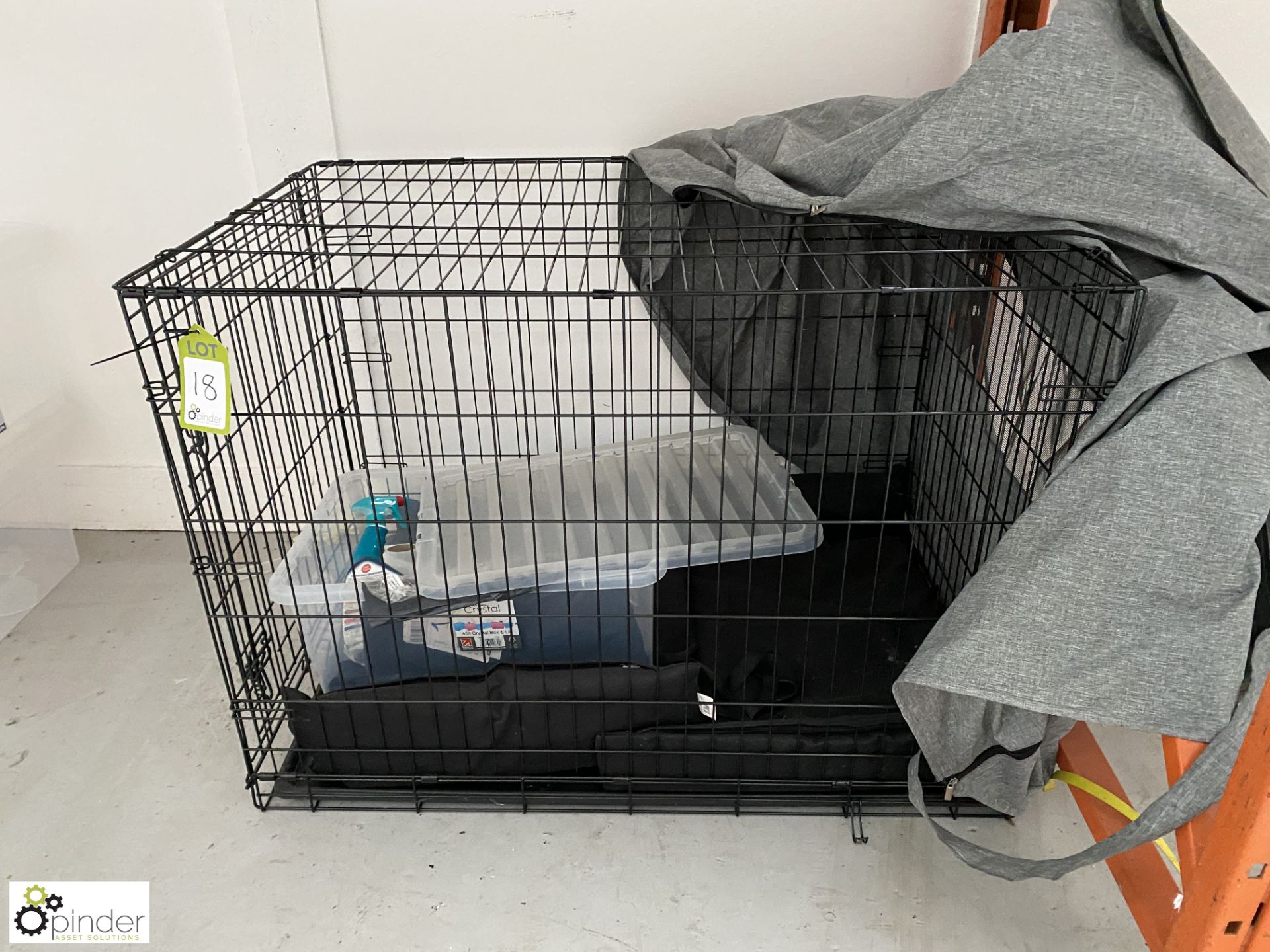 Mesh Dog Cage, 1080mm x 720mm x 770mm, with cover - Bild 2 aus 5