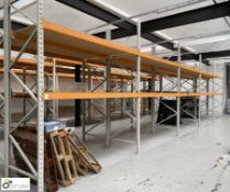 5 bays boltless Pallet Racking, comprising 6 uprights 1100mm x 3600mm high, 20 beams 2700mm x