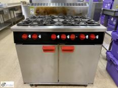 Bartlett F186/911 stainless steel 6-ring gas fired Oven, 900mm x 730mm x 900mm