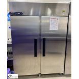 Extra by Foster 33-187 XR1300L stainless steel double door mobile Freezer, 240volts, 1380mm x