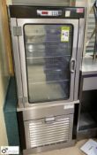 Dixell stainless steel glazed Display Fridge Counter, 240volts, 600mm x 760mm x 1420mm