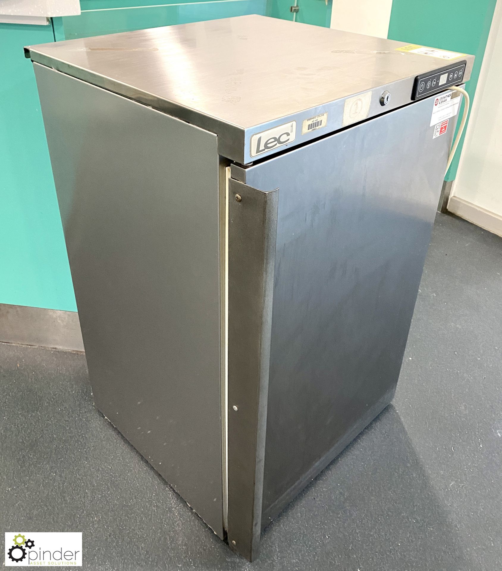 LEC stainless steel undercounter Fridge, 240volts, 560mm x 540mm x 865mm - Image 2 of 4