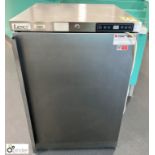 LEC stainless steel undercounter Fridge, 240volts, 560mm x 540mm x 865mm