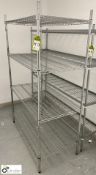 Mesh adjustable 4-shelf Rack, 1200mm x 600mm x 1820mm