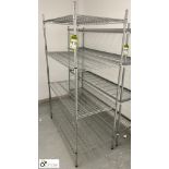 Mesh adjustable 4-shelf Rack, 1200mm x 600mm x 1820mm