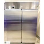 Electrolux RE4142FFG stainless steel double door mobile Freezer, 240volts, 1440mm x 830mm x 2010mm