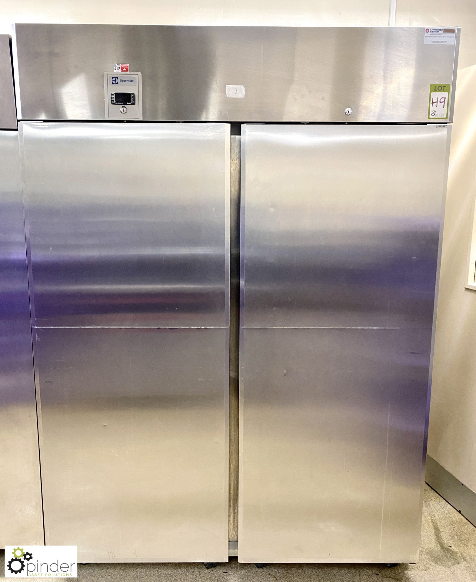 Electrolux RE4142FFG stainless steel double door mobile Freezer, 240volts, 1440mm x 830mm x 2010mm