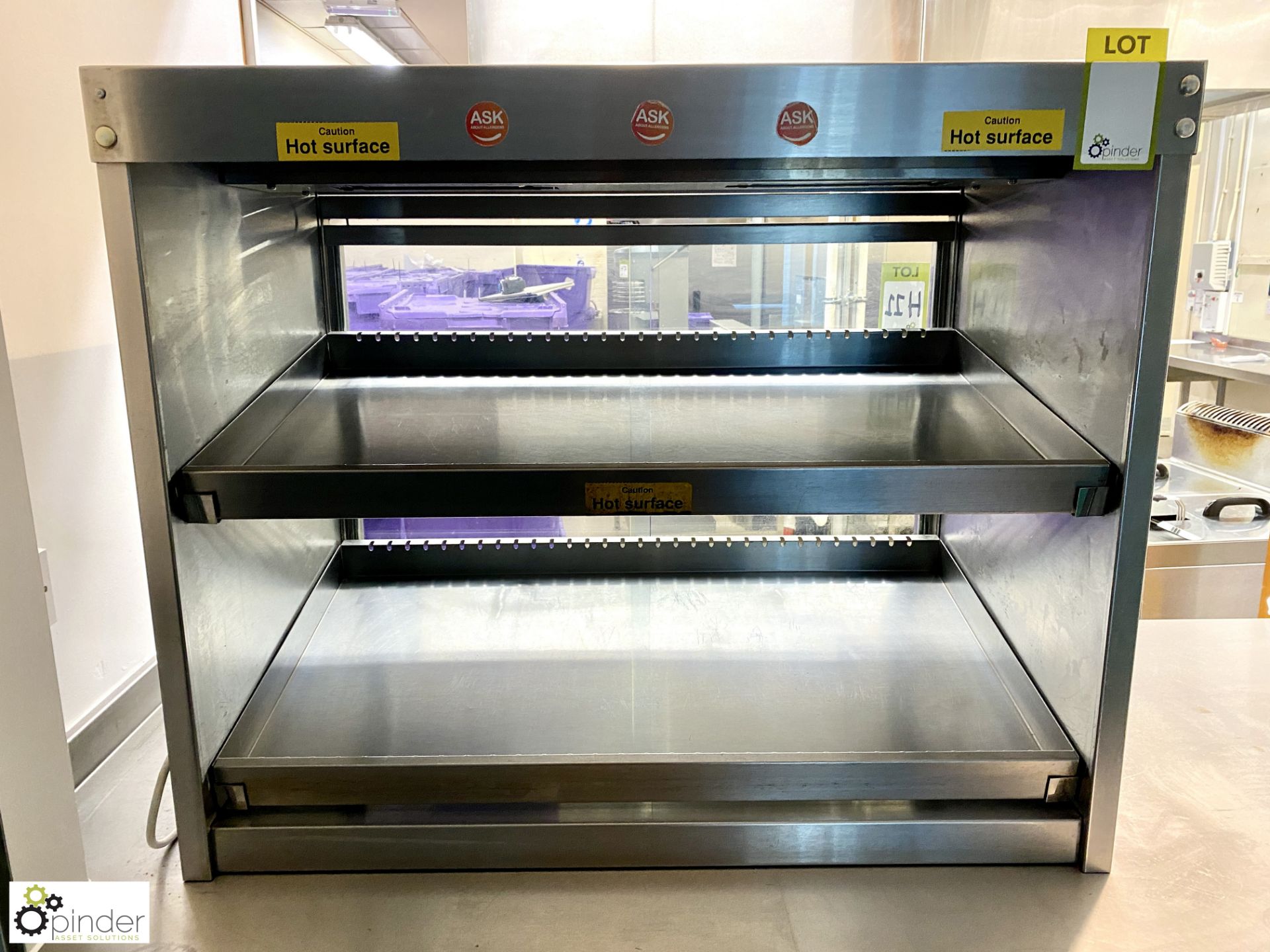 Stainless steel counter top Hot Pie Cabinet, 240volts, 900mm x 530mm x 740mm - Image 2 of 5