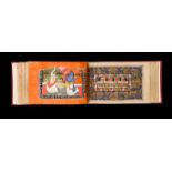 A PAINTED MINIATURE MANUSCRIPT OF THE BHAGAVATA PURANA WITH EIGHTEEN MINIATURES, INDIA, 19TH CENTURY