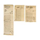 THREE OTTOMAN OFFICIAL DOCUMENTS, EACH DATED 1219AH, 1321AH, 1284AH