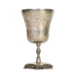 AN OTTOMAN SILVER CHALICE, TUGHRA OF