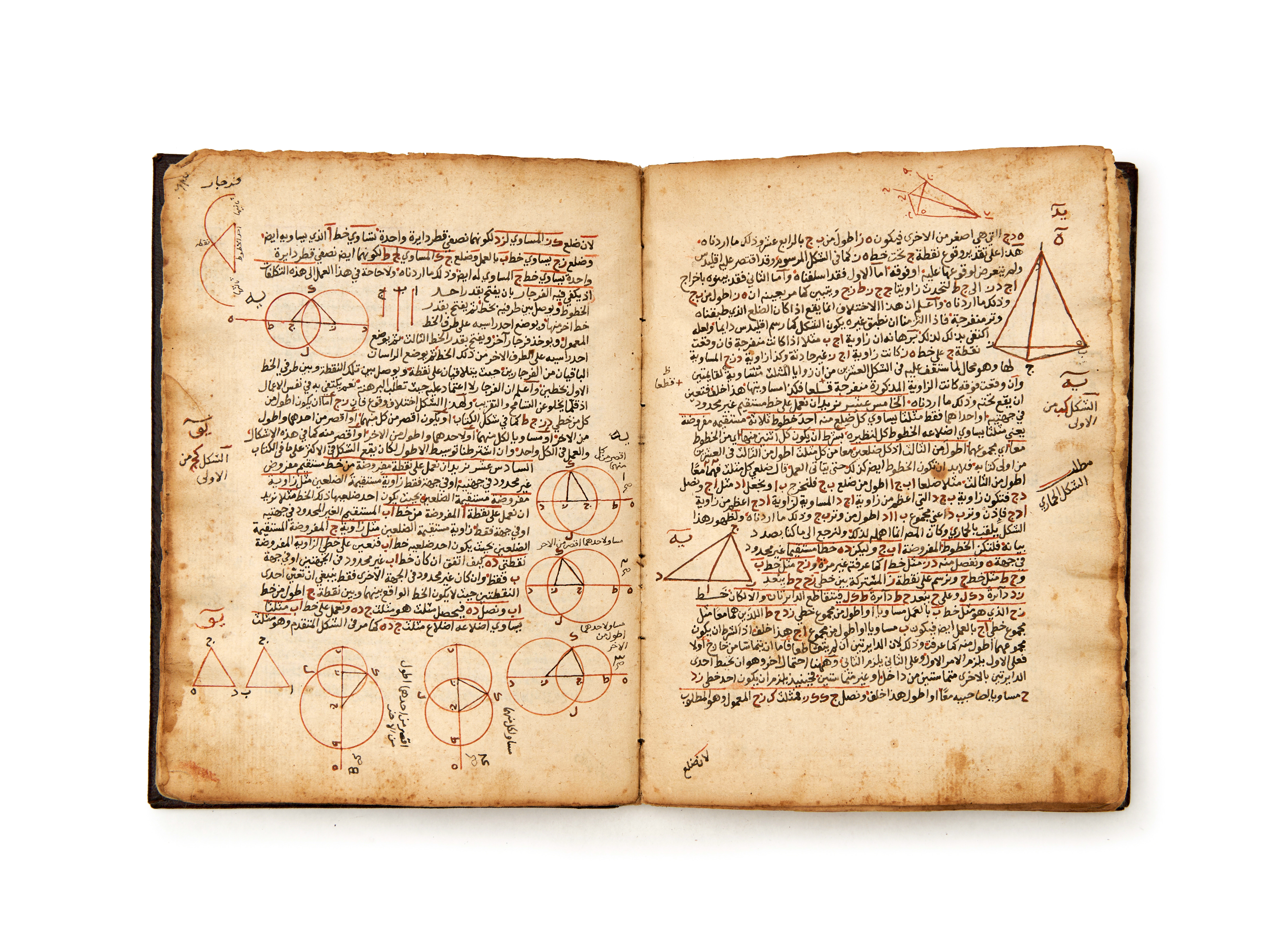 ABDUL MOUTI BIN HASSAN BIN ABDULLAH AL MEKKI, A MANUSCRIPT ABOUT GEOMETRY & MATHS, DATED 983AH - Image 6 of 16
