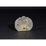 A MUGHAL JADE GOLD PENDANT WITH DIAMONDS & RUBIES, MUGHAL PERIOD 18TH CENTURY