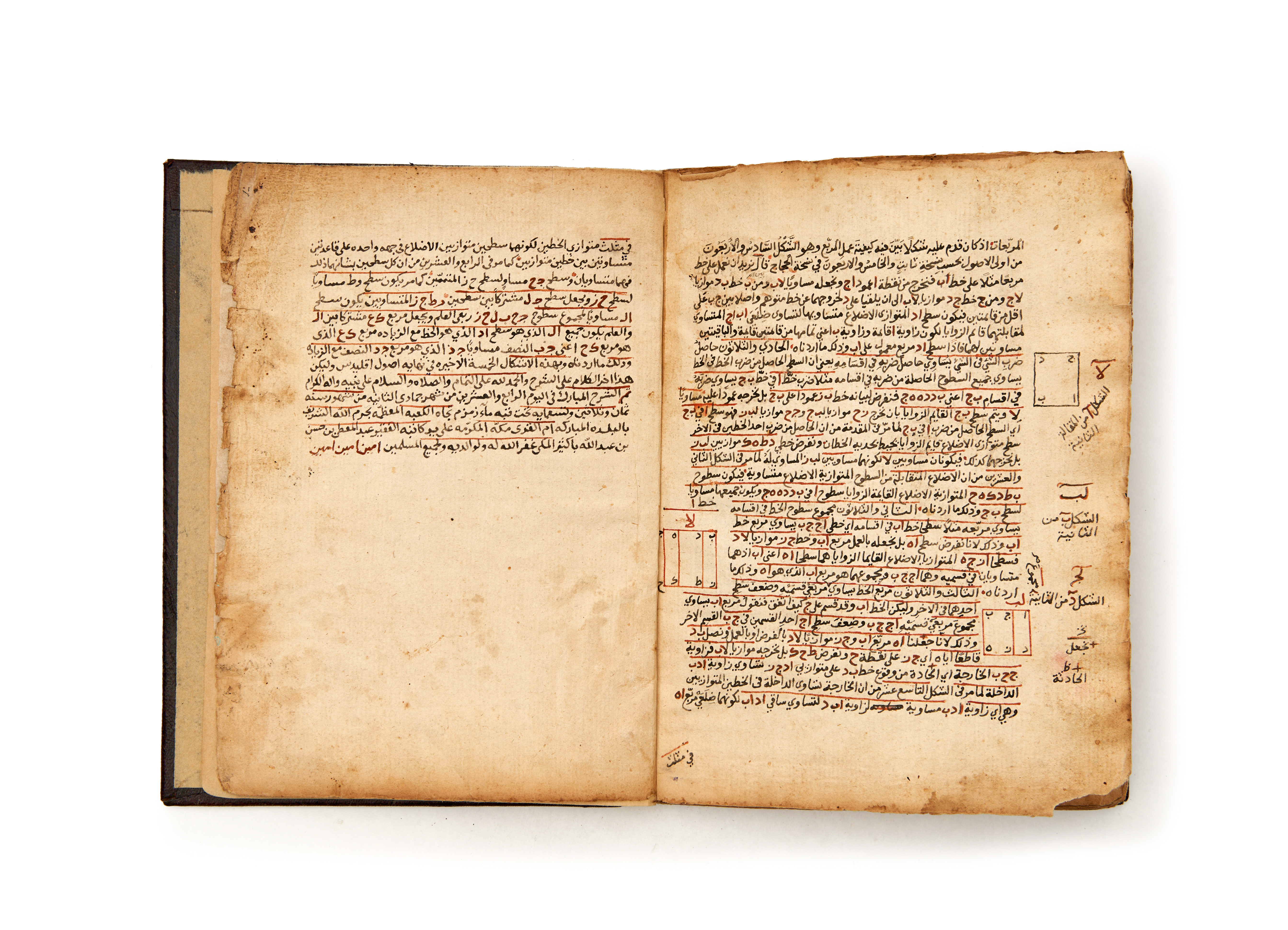 ABDUL MOUTI BIN HASSAN BIN ABDULLAH AL MEKKI, A MANUSCRIPT ABOUT GEOMETRY & MATHS, DATED 983AH - Image 14 of 16