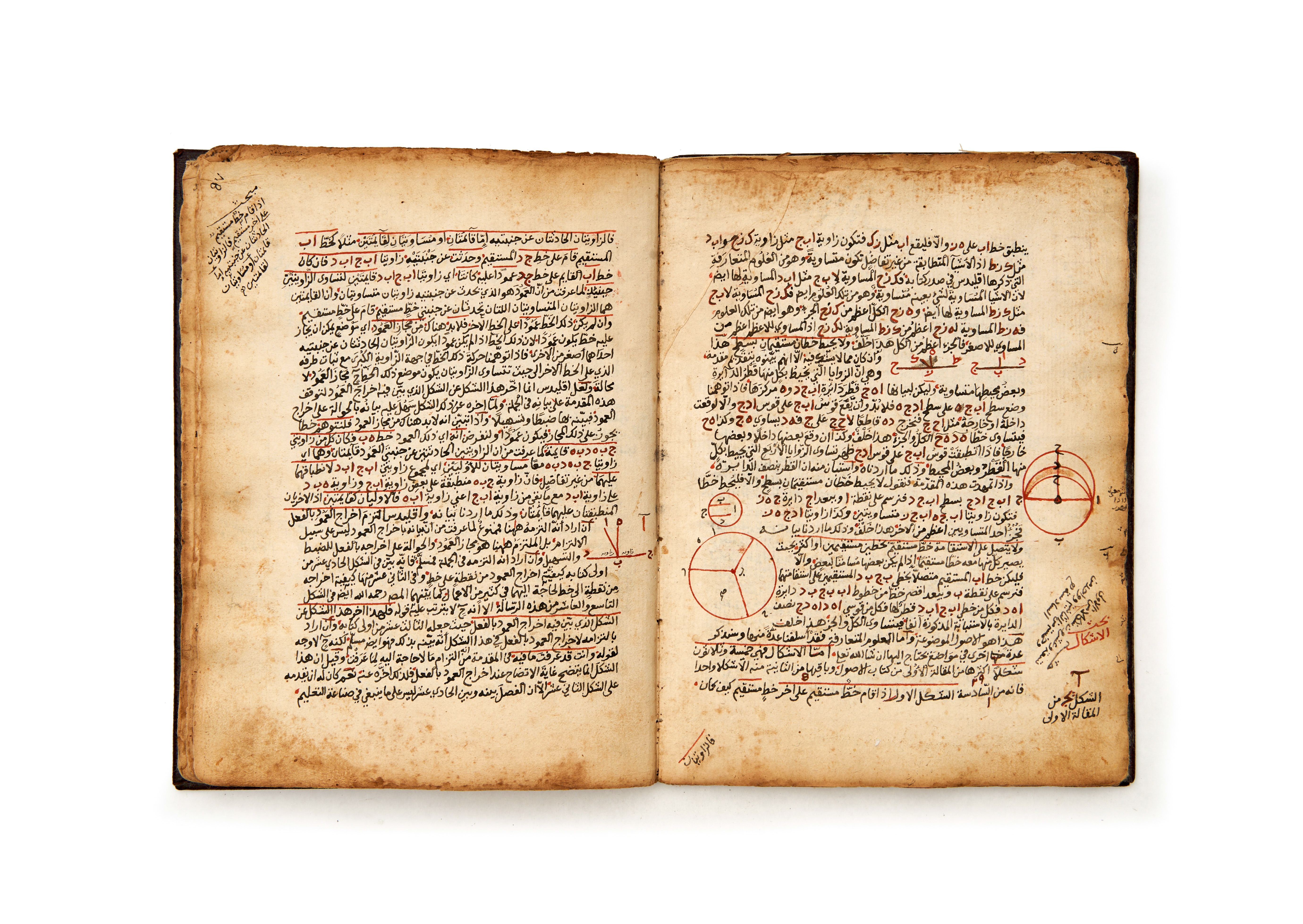 ABDUL MOUTI BIN HASSAN BIN ABDULLAH AL MEKKI, A MANUSCRIPT ABOUT GEOMETRY & MATHS, DATED 983AH - Image 13 of 16