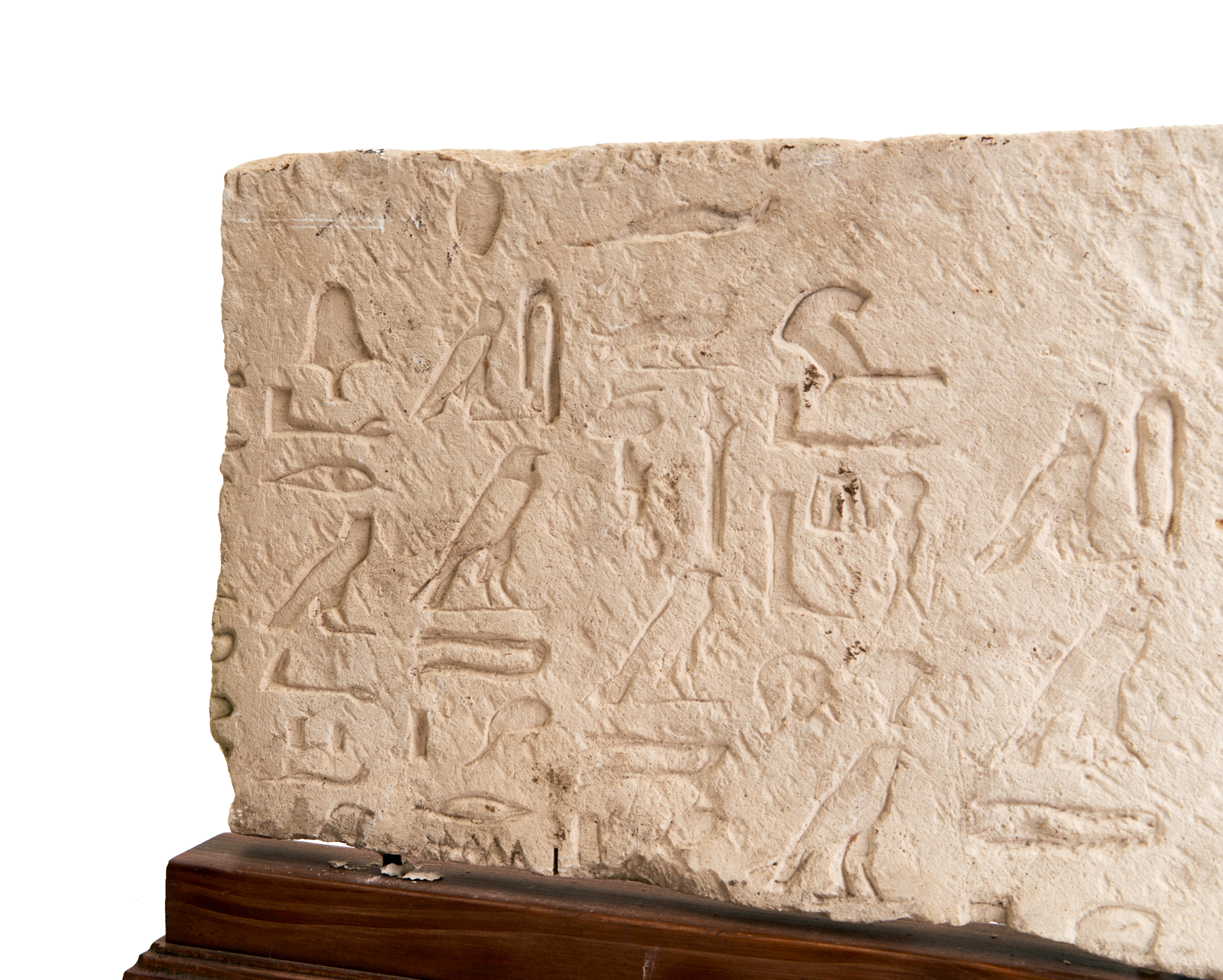 A LARGE INSCRIBED LIMESTONE PANEL, PROBABLY EGYPTIAN - Image 4 of 5