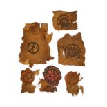 SIX COPTIC WOOL AND LINEN TEXTILE FRAGMENTS CIRCA 5TH-9TH CENTURY A.D.