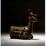 A GREEK SILVER RHYTON IN THE FORM OF A DEER, PROBABLY ANCIENT