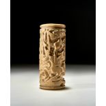 A LARGE WESTERN ASIATIC CARVED STONE CYLINDER & STAMP SEAL