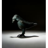 A ROMAN BRONZE RAVEN, CIRCA 1ST CENTURY A.D.