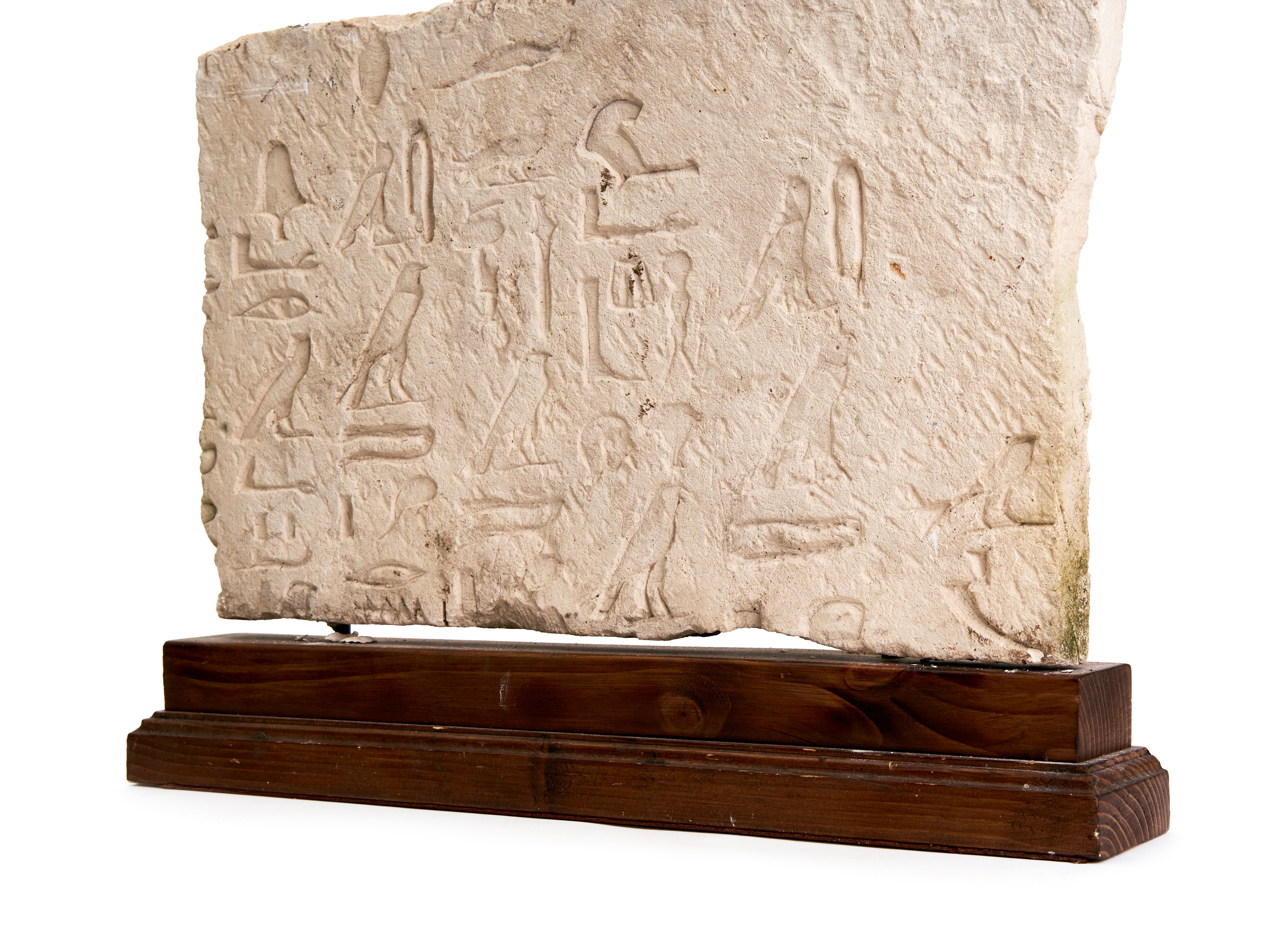 A LARGE INSCRIBED LIMESTONE PANEL, PROBABLY EGYPTIAN - Image 3 of 5