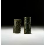 TWO WESTERN ASIATIC CYLINDER SEALS