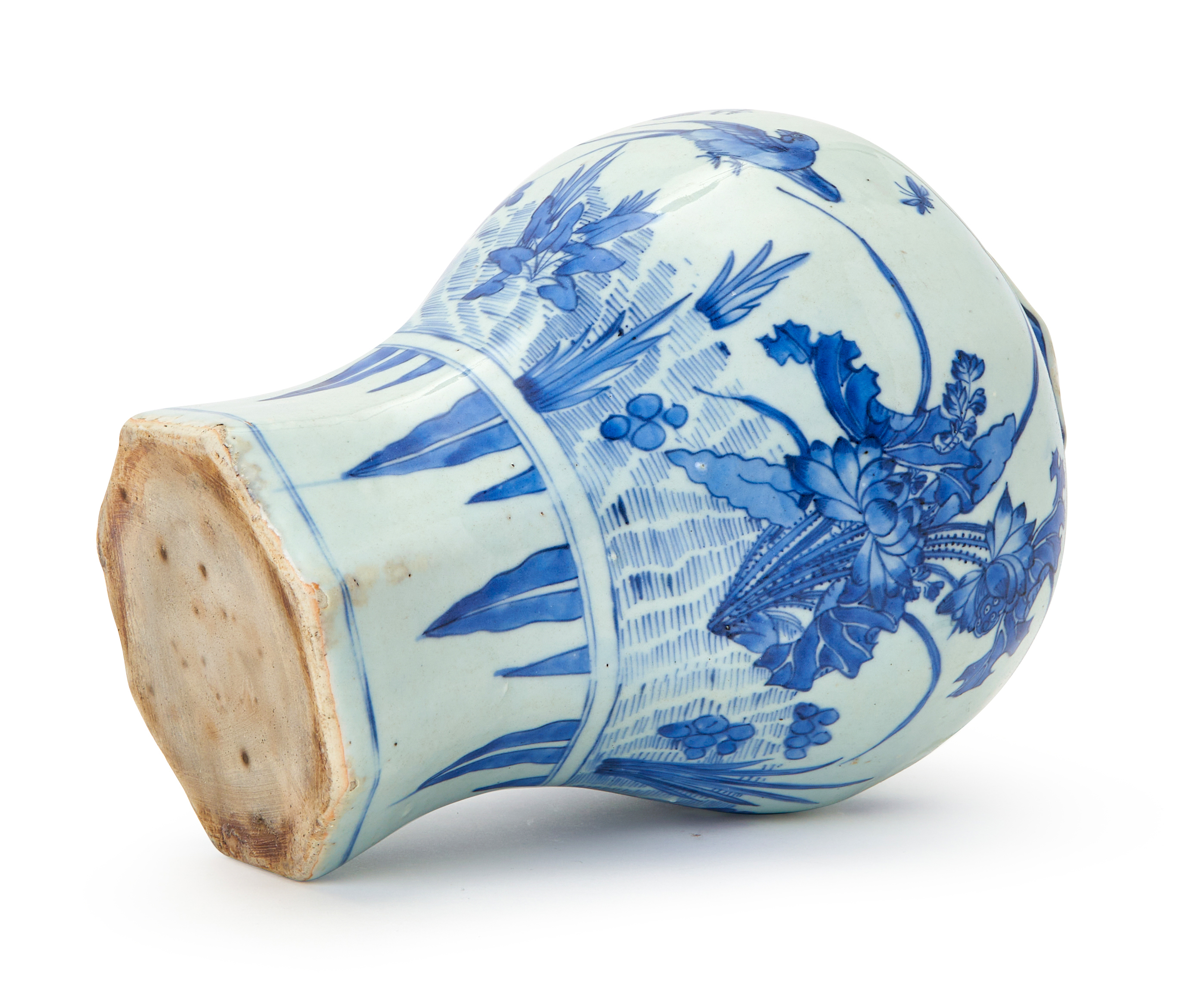 A CHINESE BLUE & WHITE JAR, TRANSITIONAL PERIOD, 17TH CENTURY - Image 4 of 4