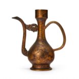 A CHINESE BRONZE EWER, 18TH CENTURY, QING DYNASTY (1644-1911)