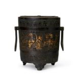 A CHINESE GILT BRONZE CENSER, 17TH/18TH CENTURY, QING DYNASTY (1644-1911)