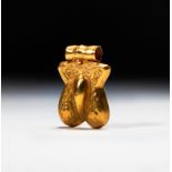 A GREEK GOLD PHALLUS PENDANT, CIRCA 3RD CENTURY OR LATER