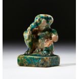 FIGURE OF A SQUATTING MAN, PTOLEMIC OR LATER