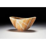 AN EGYPTIAN ALABASTER BOWL OLD KINGDOM, 5TH DYNASTY, REIGN OF DJEDKARA, 2414-2375 B.C.