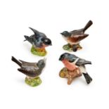 AN ASSORTMENT OF PORCELAIN BIRDS, BESWICK