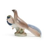 A BIRD FIGURINE SET, ROYAL COPENHAGEN