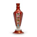 A BOHEMIAN GLASS VASE, 19TH CENTURY