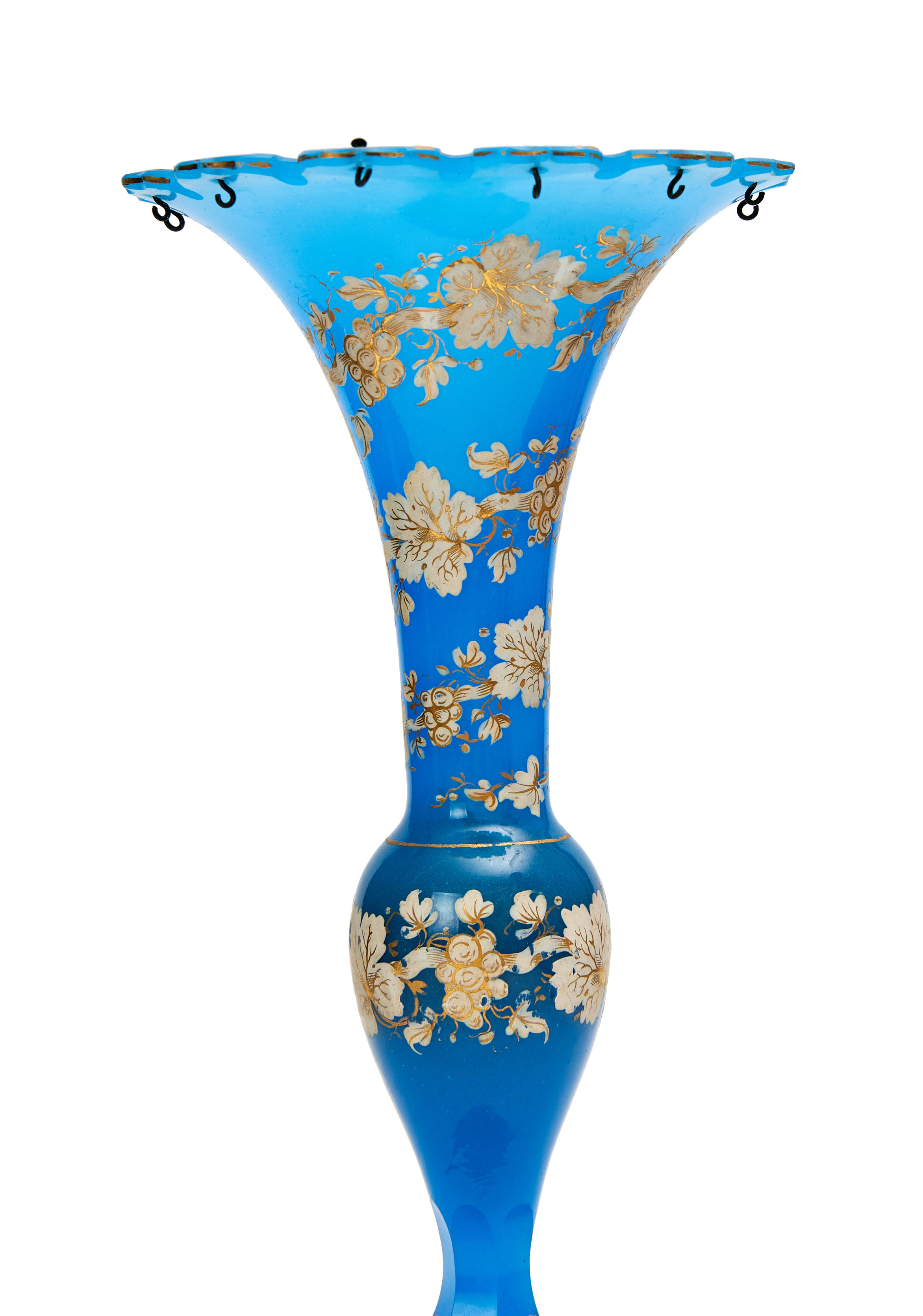 A BOHEMIAN GLASS VASE, 19TH CENTURY - Image 2 of 2