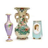 THREE PORCELAIN VASES