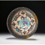 A RARE MINA'I POTTERY BOWL CENTRAL IRAN, CIRCA 1200