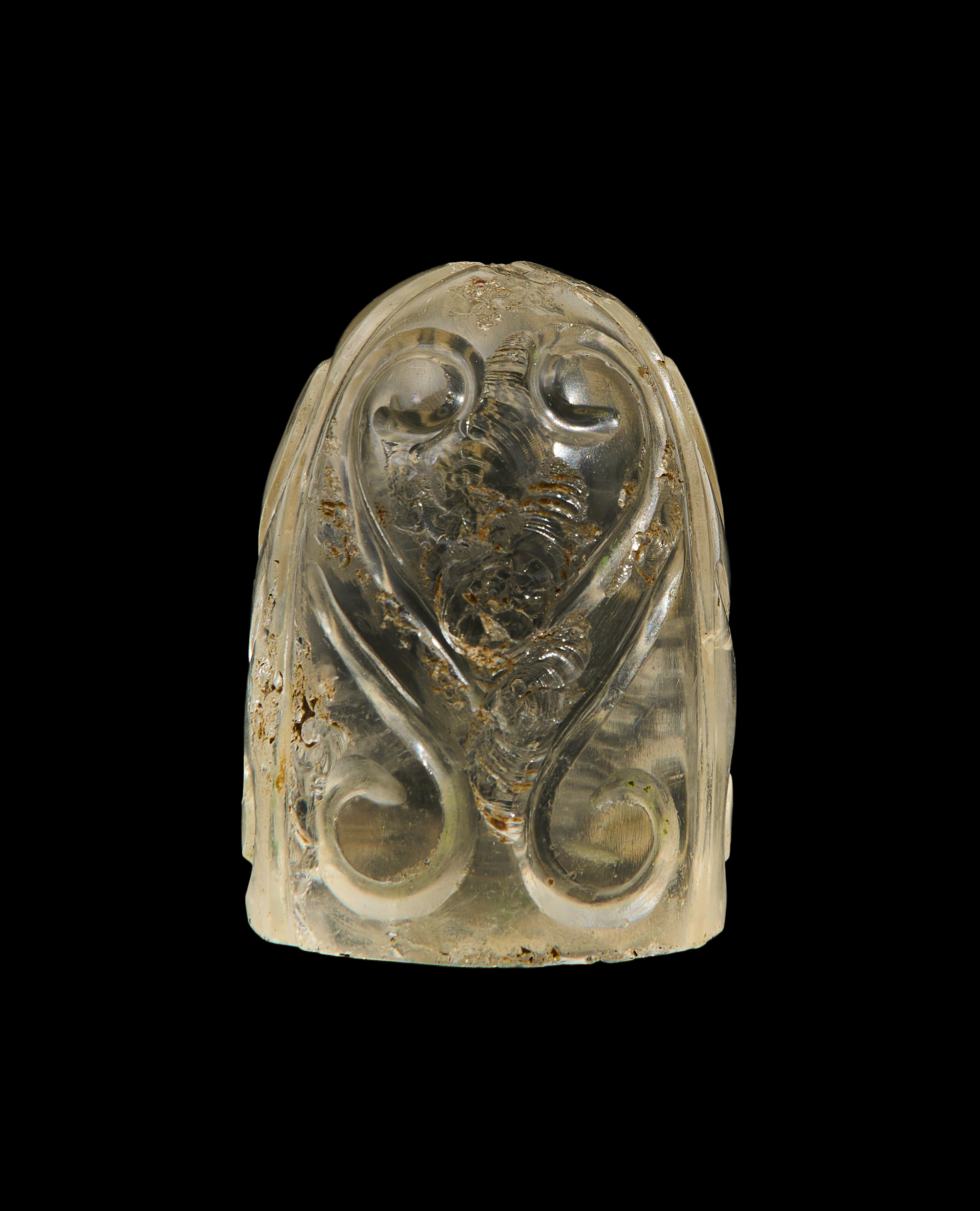 A FATIMID CARVED ROCK CRYSTAL CHESS PIECE, 9TH/10TH CENTURY, EGYPT