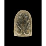 A FATIMID CARVED ROCK CRYSTAL CHESS PIECE, 9TH/10TH CENTURY, EGYPT