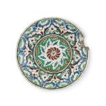 AN IZNIK DISH, OTTOMAN TURKEY, 18TH CENTURY