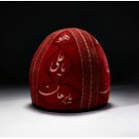 AN INSCRIBED FELT DERVISH HAT, 19TH CENTURY