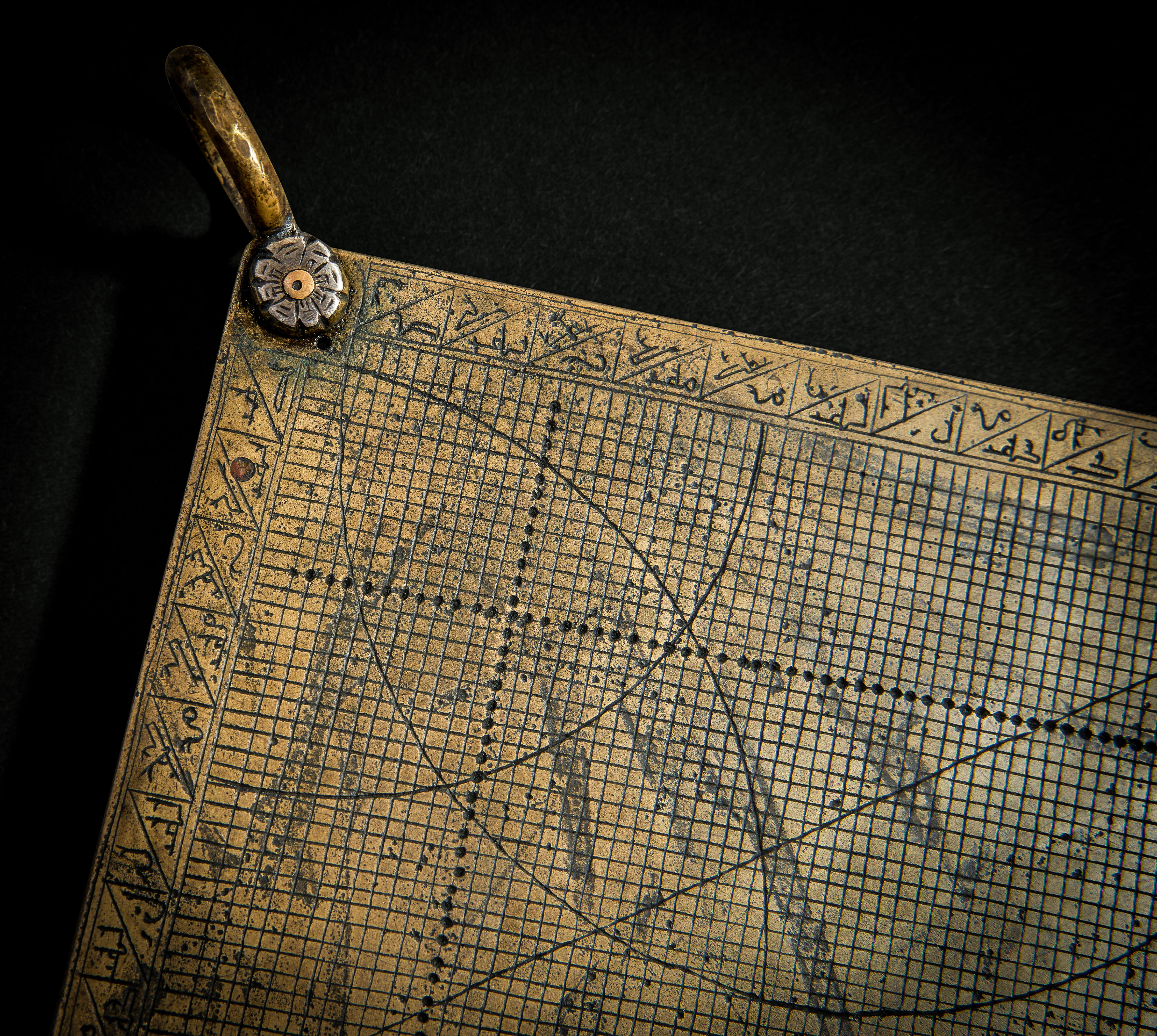 AN ENGRAVED BRASS ASTROLABE QUADRANT, 19TH CENTURY OR LATER, OTTOMAN, TURKEY - Image 4 of 4